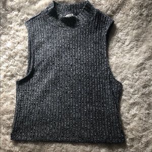 Express Mock Neck Crop Tank